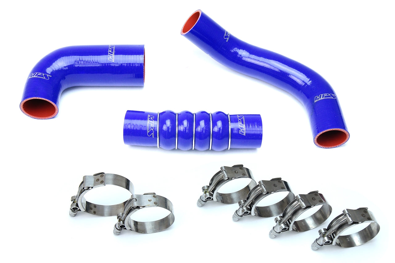 HPS Performance HPS Blue Reinforced Silicone Intercooler Hose Kit Honda 17-18 Civic Si 1.5L Turbo