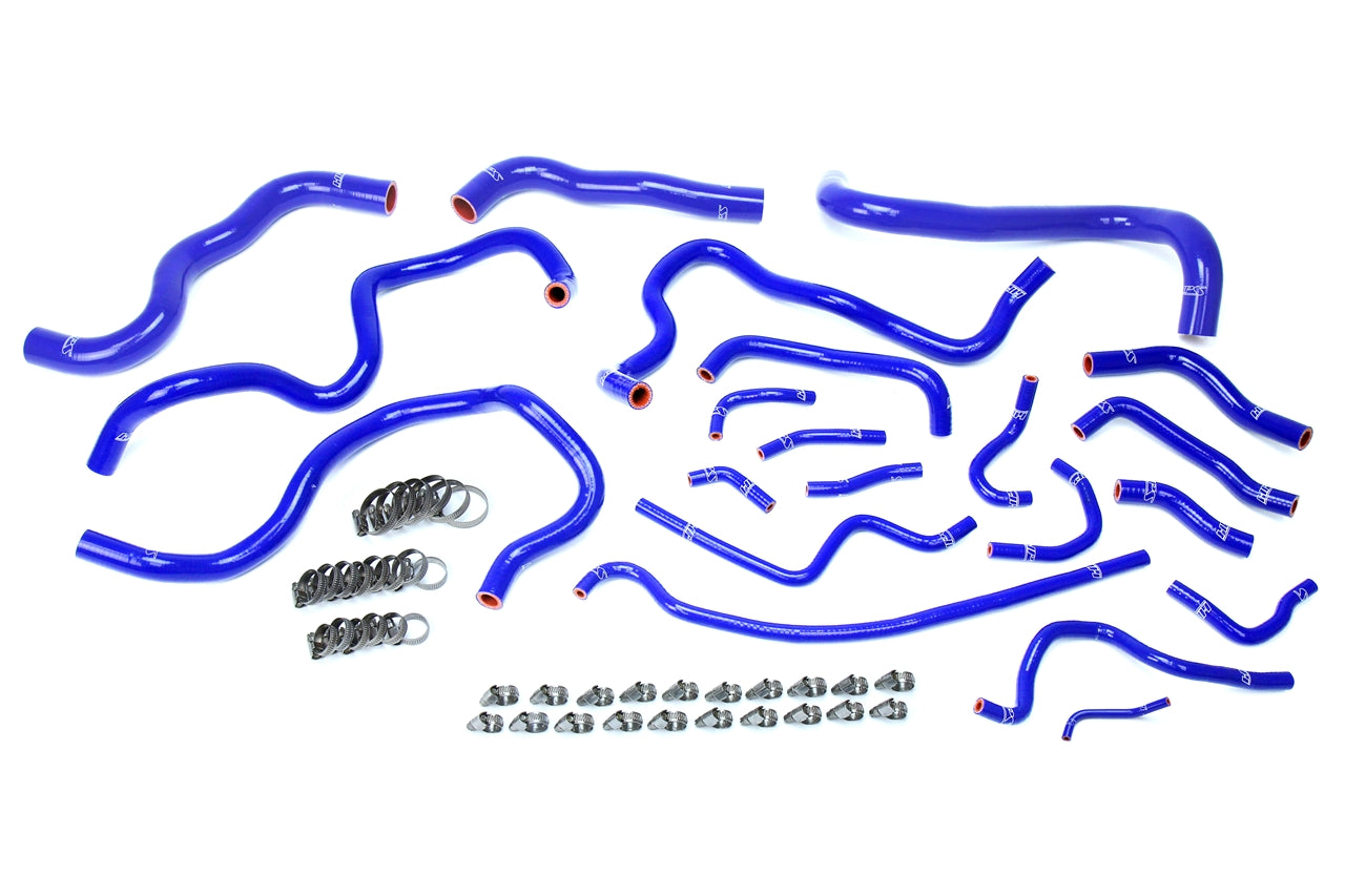 HPS Performance HPS Blue Reinforced Silicone Radiator Heater Coolant Hose Kit Honda 16-18 Civic 1.5L Turbo