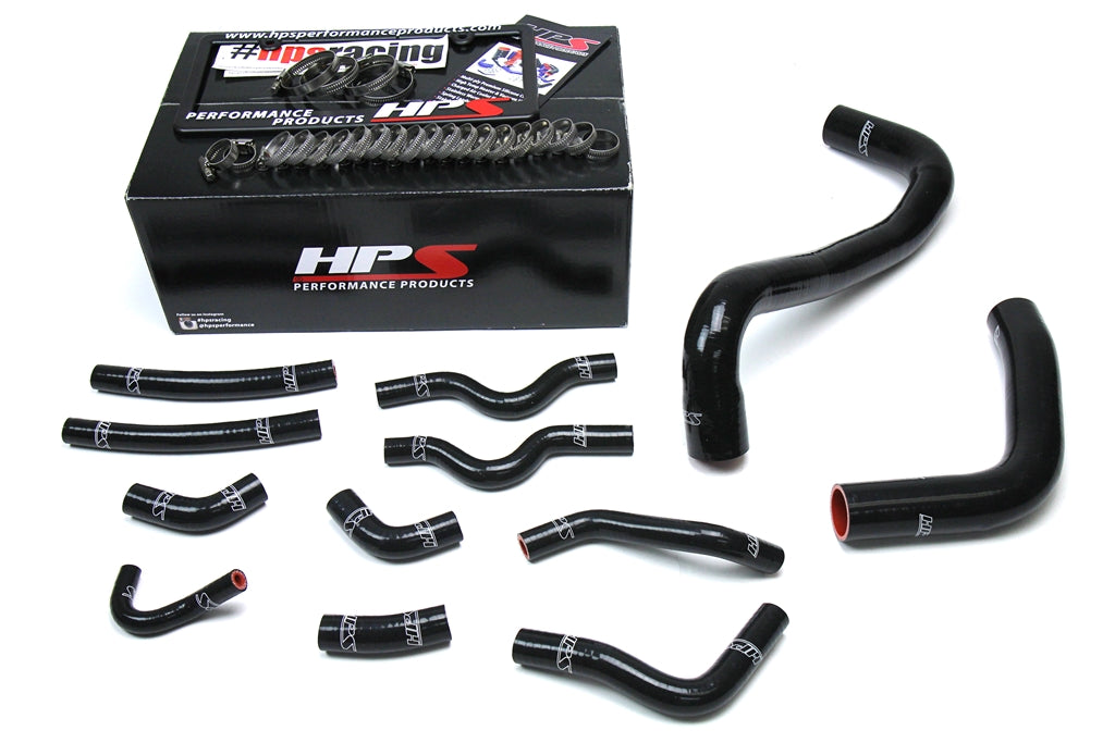 HPS Performance Products HPS Black Reinforced Silicone Radiator + Heater Hose Kit Coolant Lexus 98-07 LX470 4.7L V8