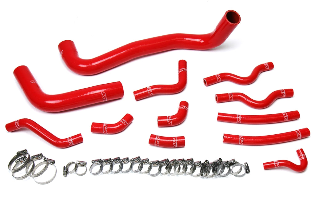 HPS Performance Products HPS Red Reinforced Silicone Radiator + Heater Hose Kit Coolant Lexus 98-07 LX470 4.7L V8