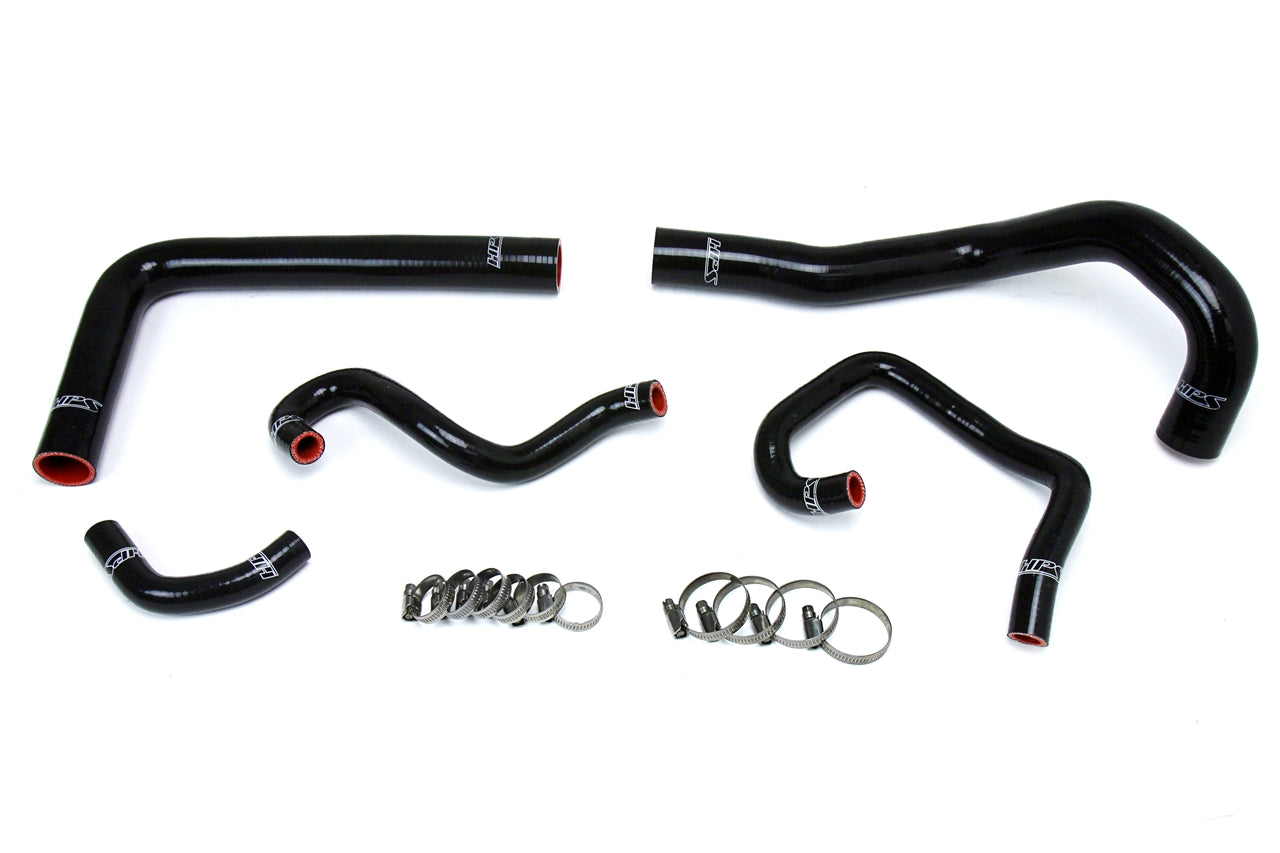HPS Performance HPS Black Reinforced Silicone Radiator + Heater Hose Kit Coolant Toyota 93-98 Supra MK4 2JZ Turbo Left Hand Drive