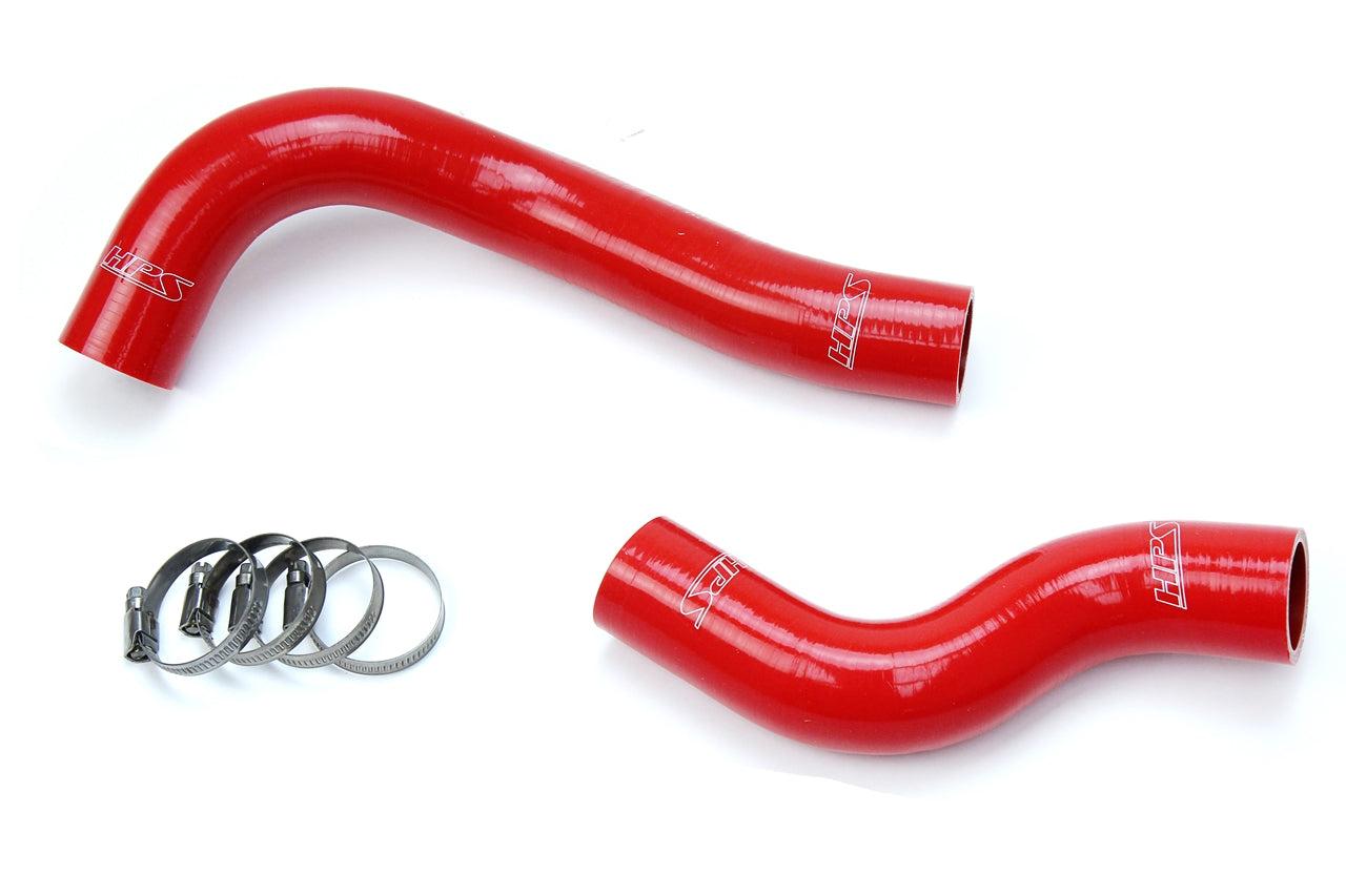 HPS Performance HPS Red Reinforced Silicone Radiator Hose Kit Coolant Lexus 15-18 RCF V8 5.0L