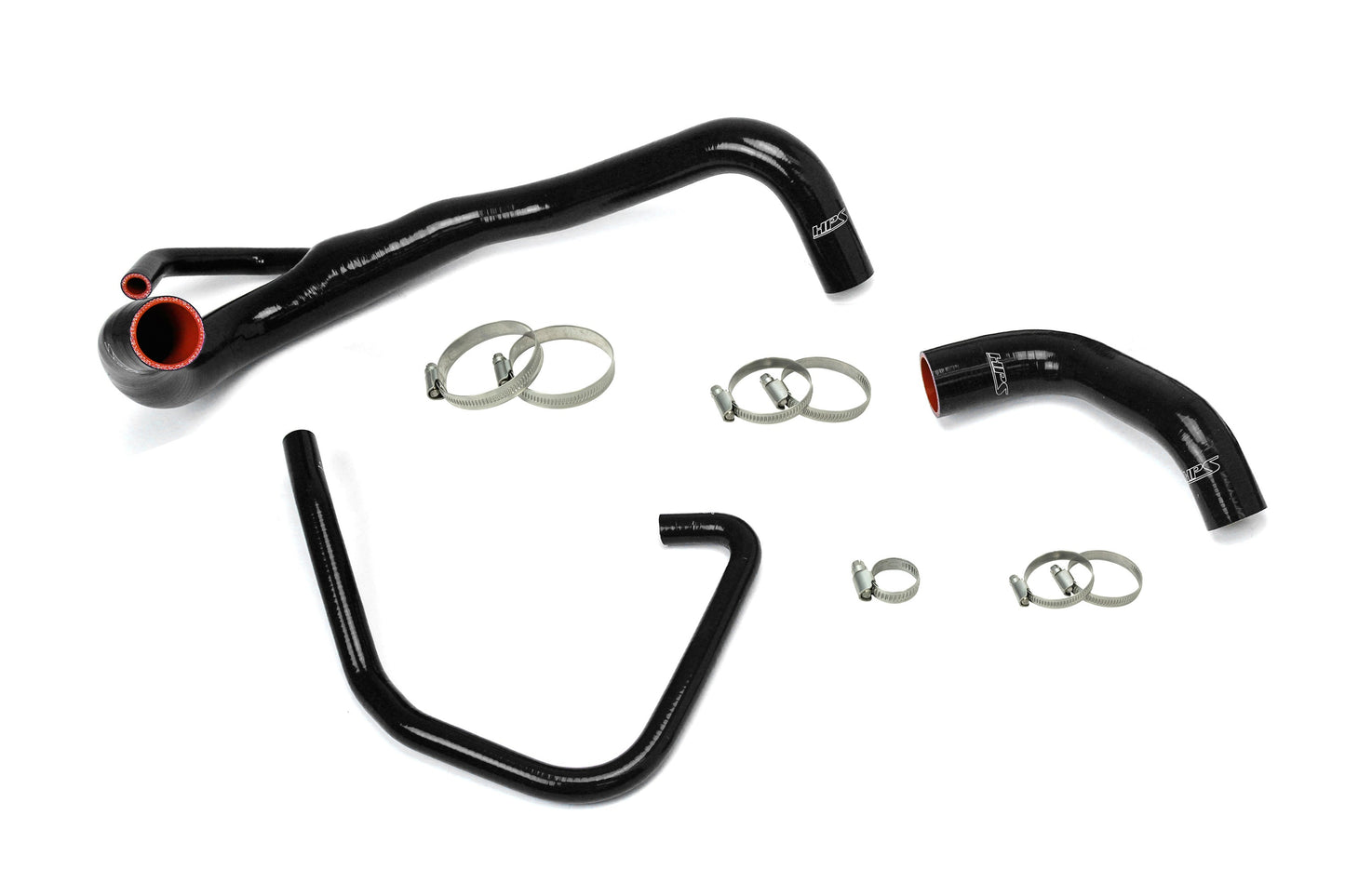 HPS Performance HPS Silicone Radiator and Oil Cooler Coolant Hose Kit 2011-2018 Dodge Charger Pursuit 5.7L V8, Black 57-1646R-BLK