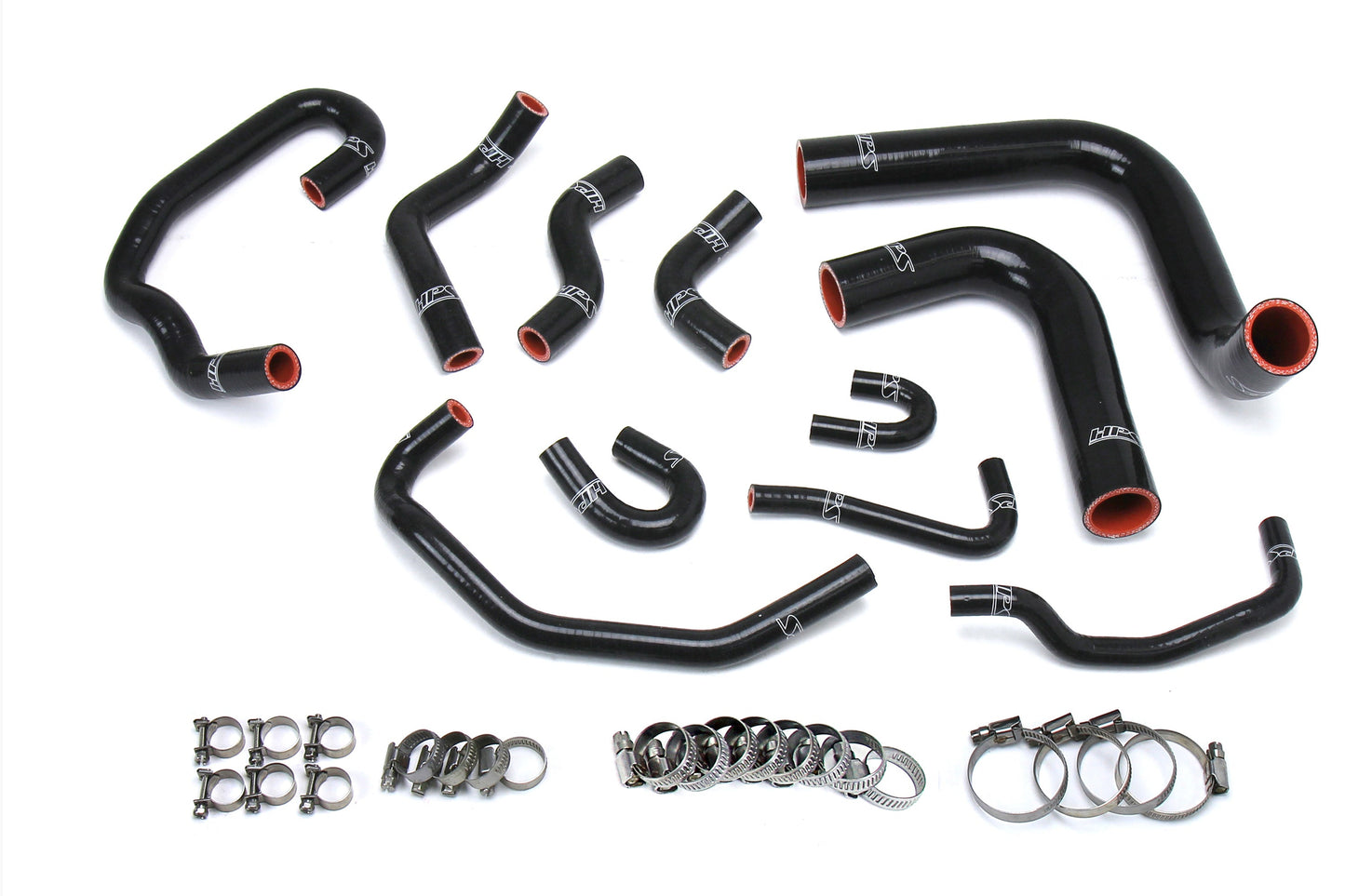 HPS Performance HPS Reinforced Black Silicone Radiator + Heater Hose Kit Coolant Toyota 93-95 4Runner 3.0L V6 Left Hand Drive