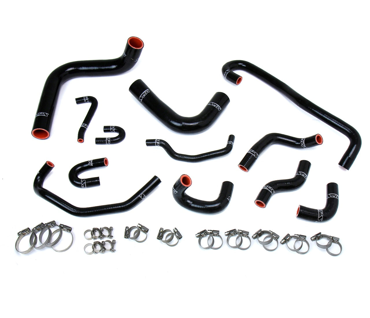 HPS Performance HPS Reinforced Black Silicone Radiator + Heater Hose Kit Coolant Toyota 89-92 4Runner 3.0L V6 Left Hand Drive