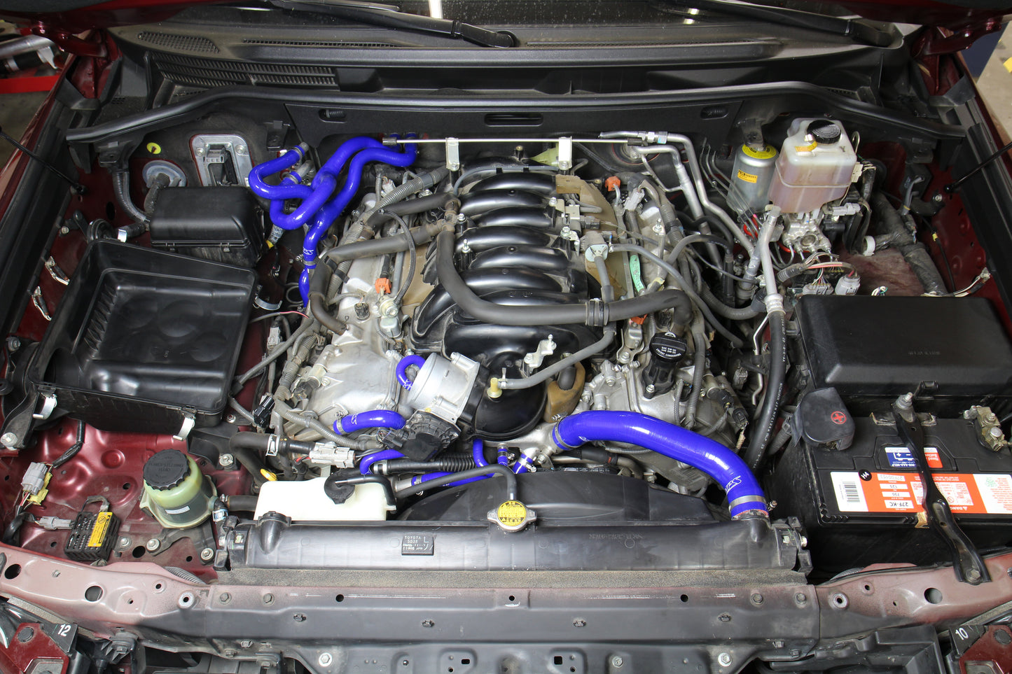 HPS Performance HPS Blue Reinforced Silicone Radiator + Heater Hose Kit Coolant Lexus 08-16 LX570 5.7L V8