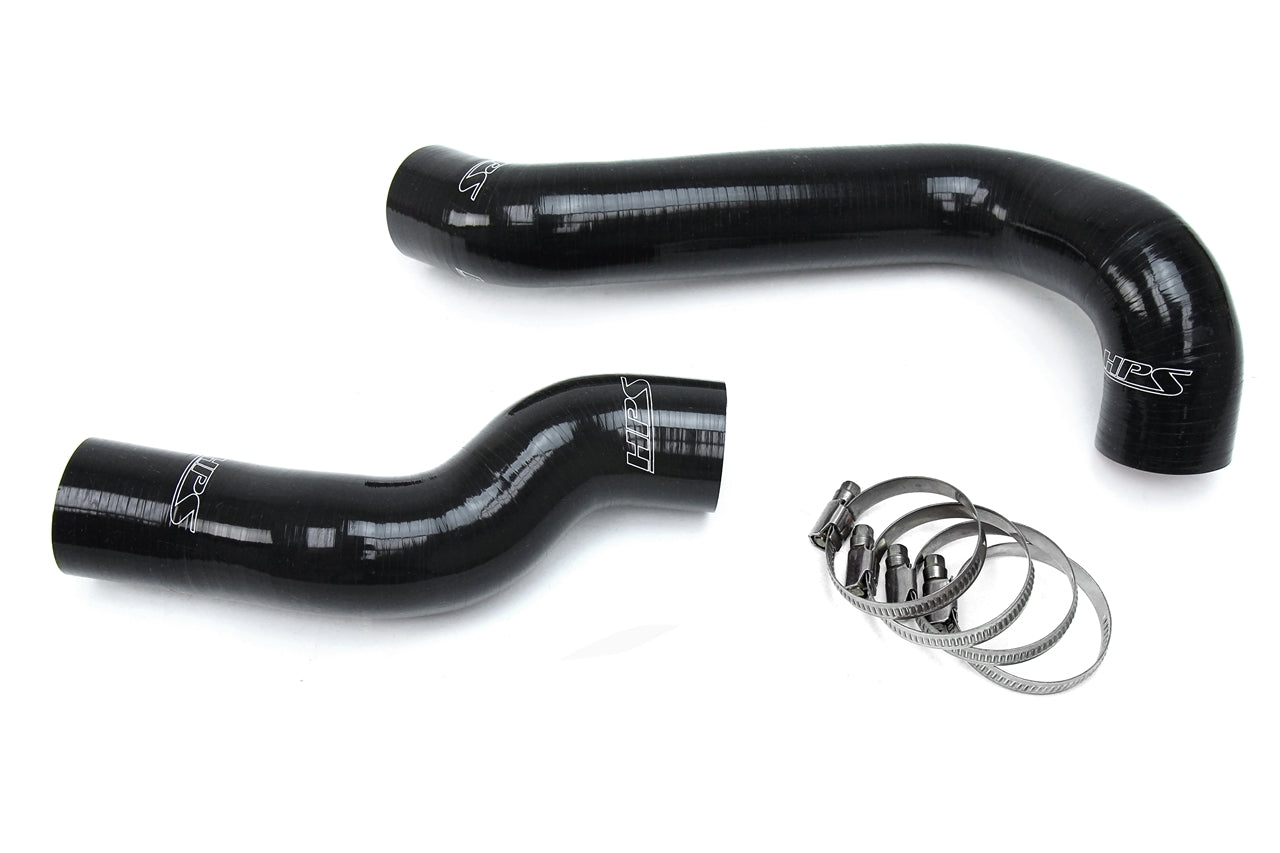 HPS Performance HPS Black Reinforced Silicone Radiator Hose Kit Coolant BMW 99-00 E46 323i M52 2.5L