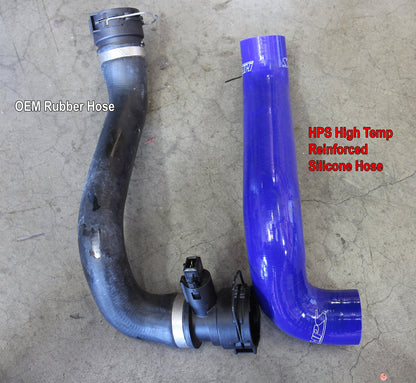 HPS Performance HPS Black Reinforced Silicone Radiator Hose Kit Coolant BMW 99-00 E46 323i M52 2.5L