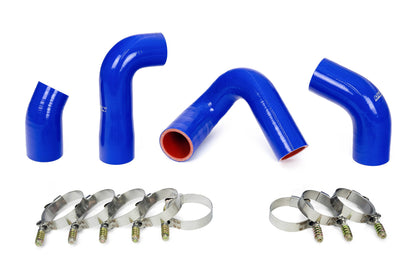 HPS Performance Silicone Transmission Oil Cooler Coolant Hose Kit, Mack Trucks 2007-2010 LEU612 Replace OE Part # 20934539 , 21548313 , 21794132 , 21794129, Blue 57-1708-BLUE