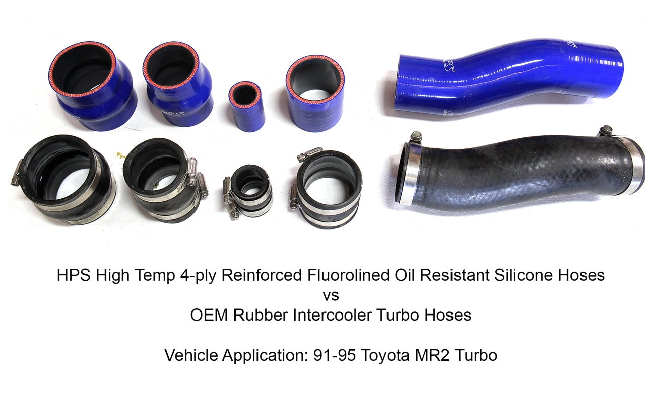 HPS Performance HPS Silicone Intercooler Hose Boots Kit Toyota 1991-1995 MR2 2.0L Turbo, 57-1711