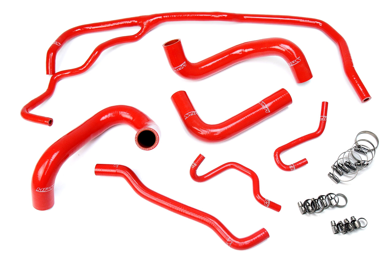 HPS Performance HPS Red Reinforced Silicone Radiator Hose Kit Coolant Scion 2016 iM 1.8L