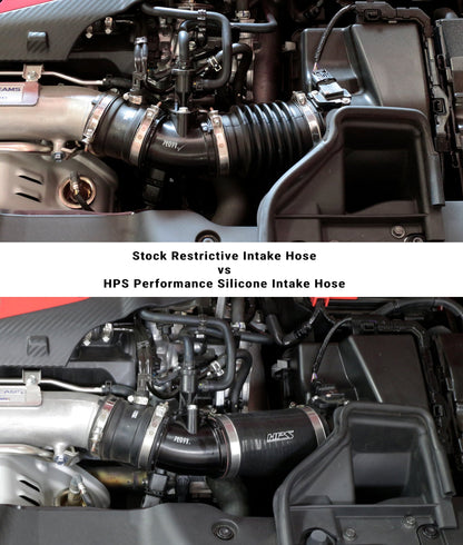 HPS Performance HPS Silicone Post MAF Air Intake Hose Kit Honda 2017-2021 Civic Type R 2.0L Turbo, 57-1765