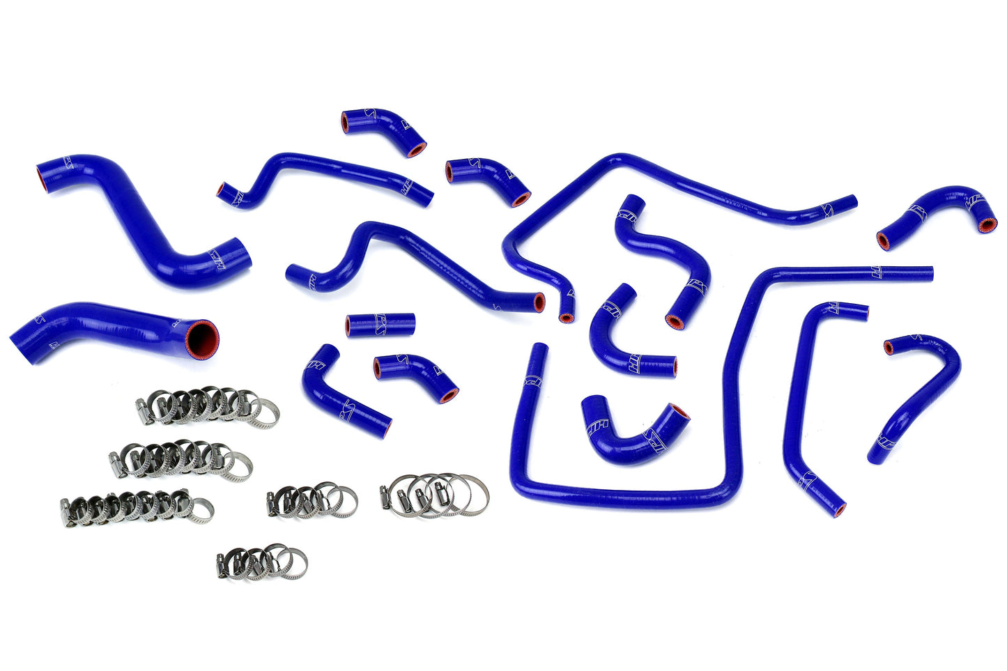 HPS Performance HPS Reinforced Silicone Radiator, Heater and Ancillary Hose Kit Coolant, Subaru 02-03 Impreza WRX 2.0L Turbo, Blue