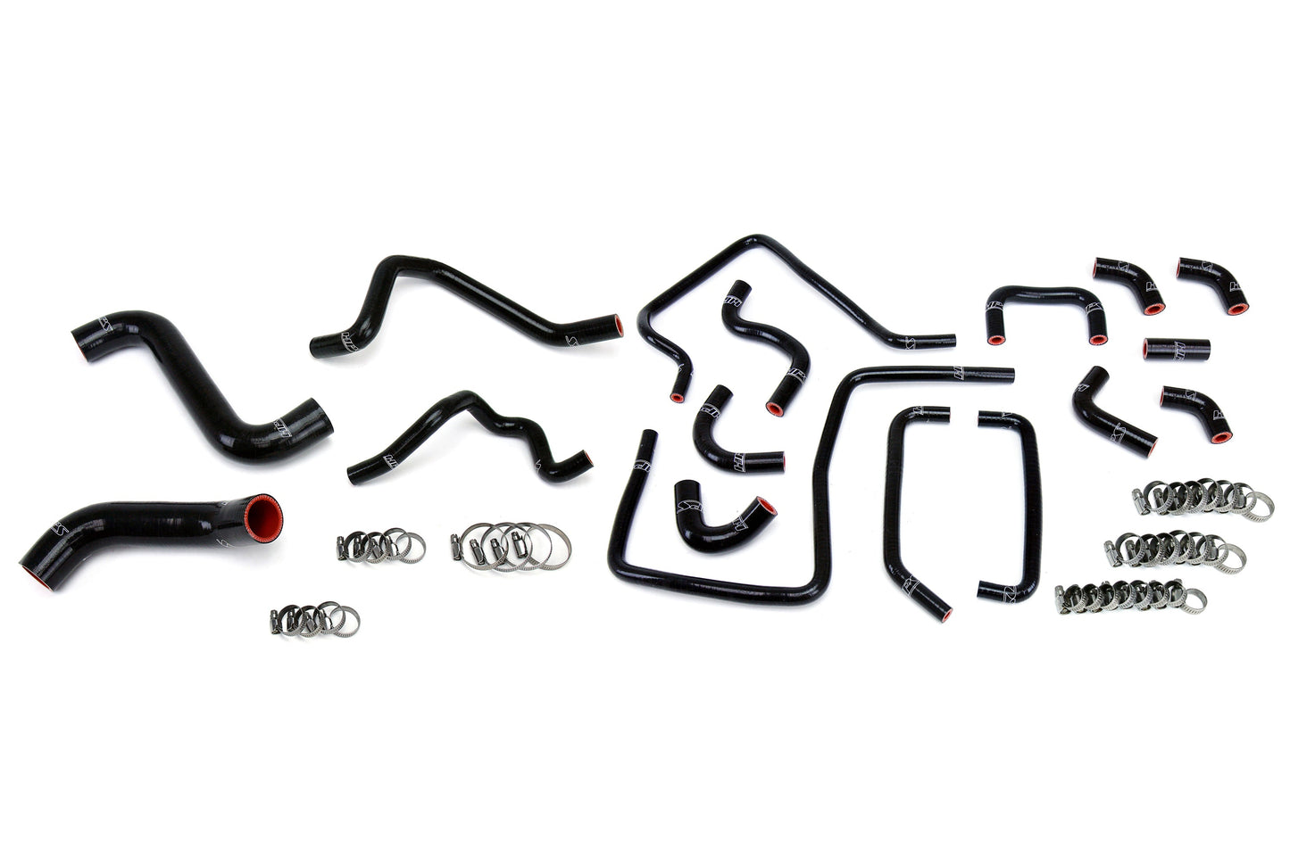 HPS Performance HPS Reinforced Silicone Radiator, Heater and Ancillary Hose Kit Coolant, Subaru 2005 Impreza WRX 2.0L Turbo, Black