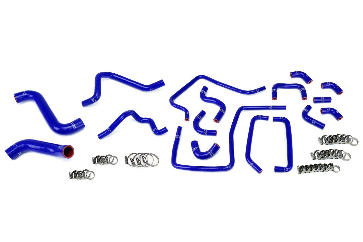 HPS Performance HPS Reinforced Silicone Radiator, Heater and Ancillary Hose Kit Coolant, Subaru 2005 Impreza WRX STi 2.5L Turbo, Blue
