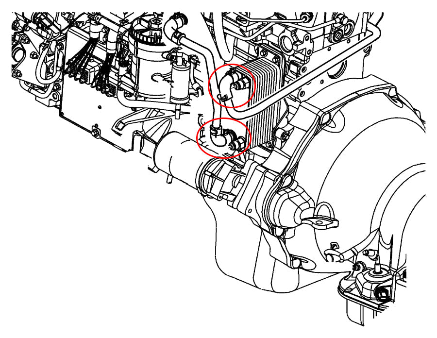 HPS Performance HPS Silicone Oil Cooler Coolant Elbow Hose Kit Dodge 2003-2006 Ram 2500 Pickup Cummins 5.9L Diesel, 57-2068