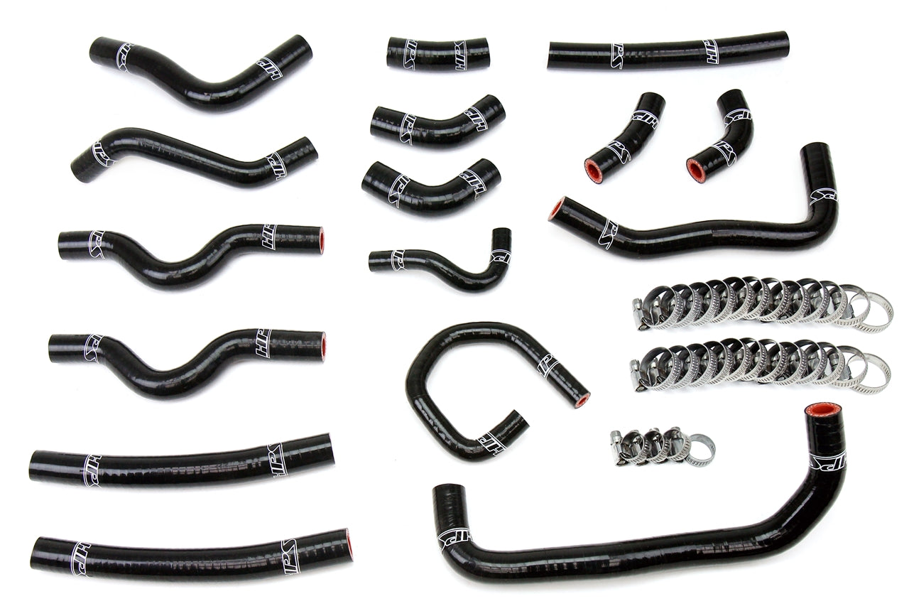 HPS Performance HPS Reinforced Silicone Heater Hose Kit Complete 16pcs Set, Toyota 98-02 Land Cruiser 4.7L V8 J100, 57-1913