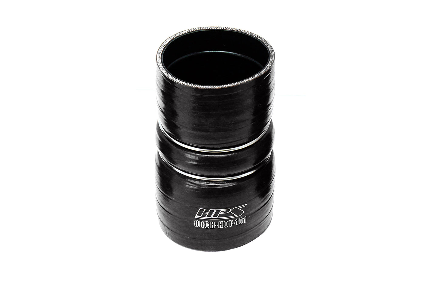 HPS Performance HPS Silicone Intercooler Boot Hose with Clamps, Black, , replace OEM part # 6C34-6C640-BA, 6C3Z-6C640-B, 8C3Z-6W651-A, 6C3Z-6C640-B, 3C34-6C640-CA 57-2226-BLK