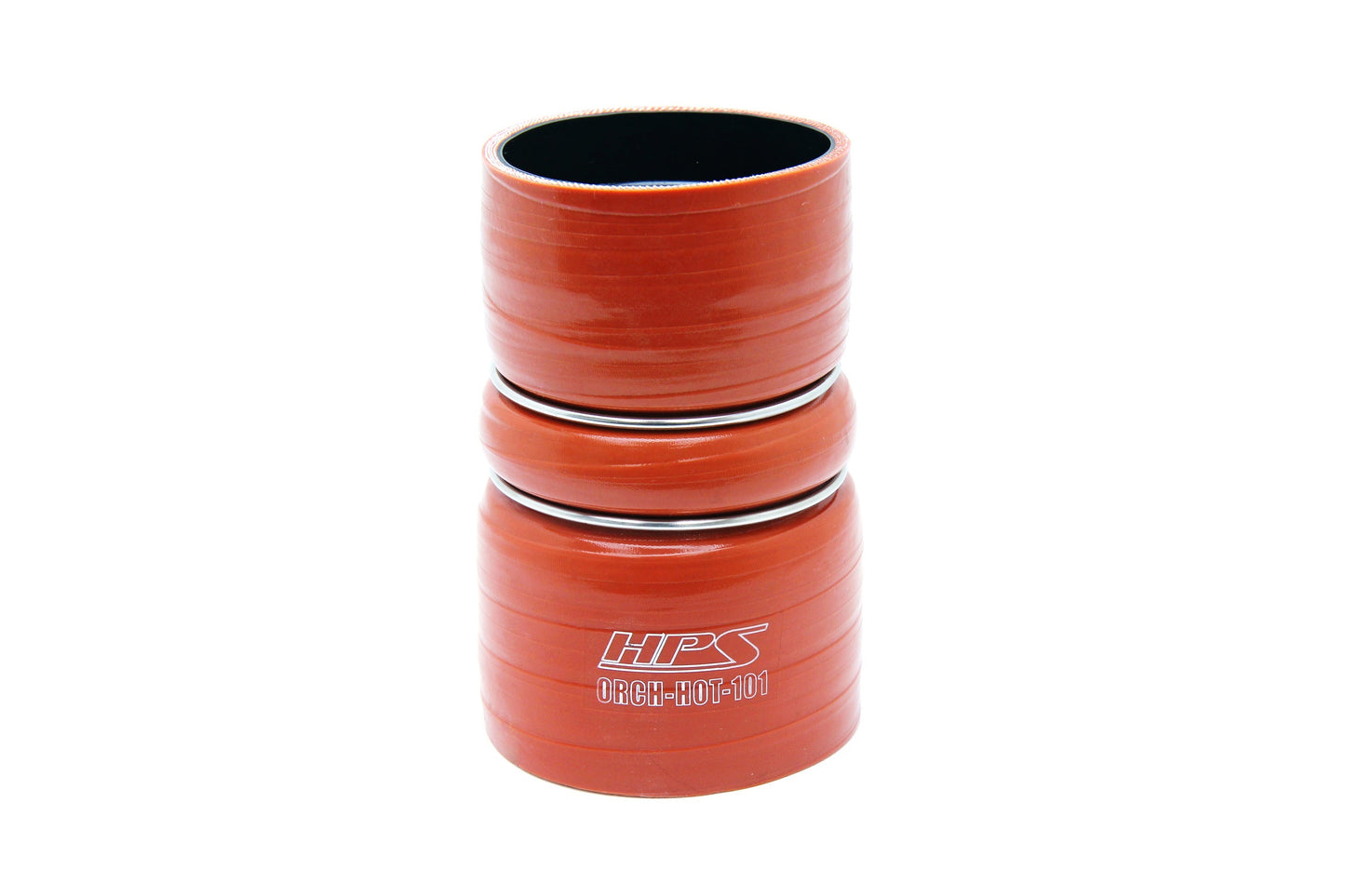 HPS Performance HPS Silicone Intercooler Boot Hose with Clamps, Orange, , replace OEM part # 6C34-6C640-BA, 6C3Z-6C640-B, 8C3Z-6W651-A, 6C3Z-6C640-B, 3C34-6C640-CA 57-2226