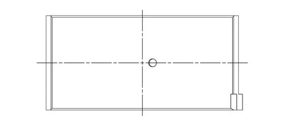 ACL Race Series Rod Bearings Mitsubishi 4G63/4G63T to 1992 Size: STD 4B1146H-STD Technical Drawing