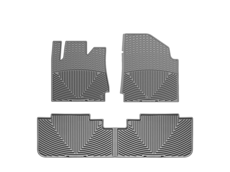 WeatherTech WT Rubber Mats - Front - Grey Floor Mats Floor Mats - Rubber main image