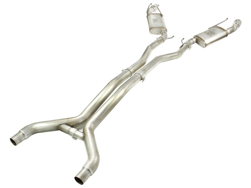 aFe MACH Force-Xp 3in 409 Stainless Steel Cat-Back Exhaust System w/Polish 49-44039-P Photo - Unmounted