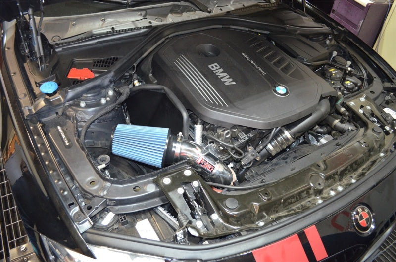Injen 16-19 BMW 340i/340i GT 3.0L Turbo Wrinkle Black Cold Air Intake SP1129WB SP1129WB Photo - Mounted