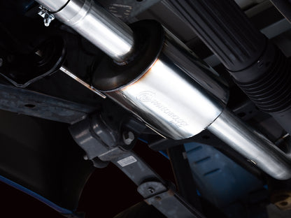 AWE Tuning AWE 0FG 21+ Ford F150 Dual Side Exit Cat-Back Exhaust - 4.5in Diamond Black Tips 3015-23059 3015-23059 Photo - Mounted