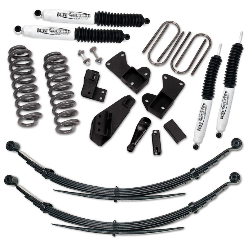 Tuff Country 81-96 Ford Bronco 4x4 4in Lift Kit with Rear Leaf Springs (SX8000 Shocks) 24812KN