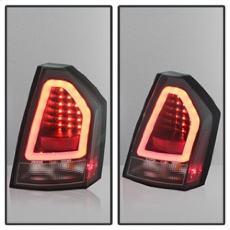 Spyder Chrysler 300C 08-10 V2 Light Bar LED Tail Lights - Black ALT-YD-C308V2-LED-BK 5083388 5083388 Photo - Unmounted