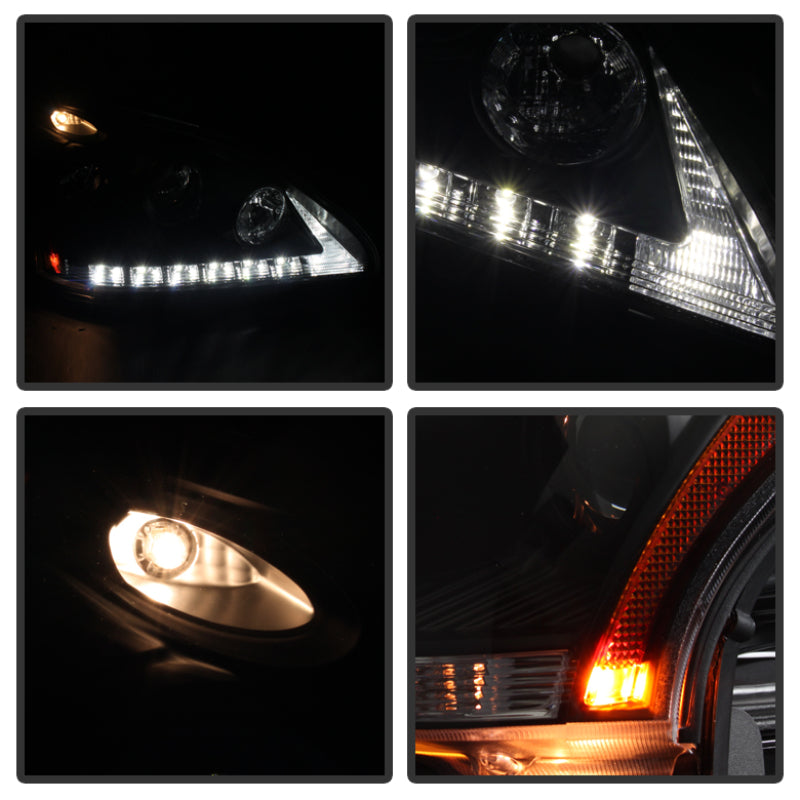 Spyder Lexus RX330 2004-2006 Projector Headlights Halogen Model- DRL LED Blk PRO-YD-LRX35004-DRL-BK 5076779 5076779 User 1