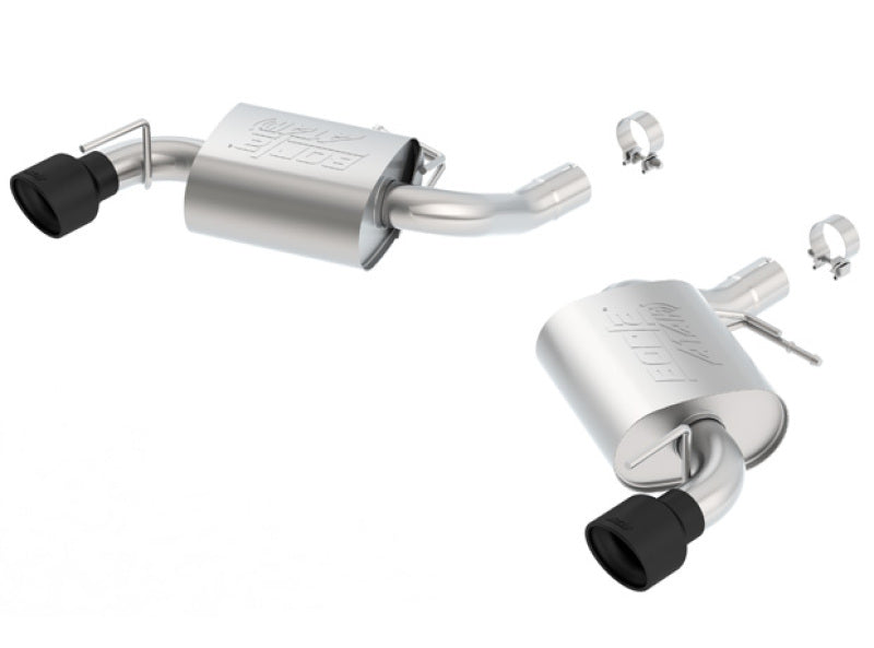 Borla 2016 Chevy Camaro SS V8 AT/MT ATAK Rear Section Exhaust w/o NPP Valves Ceramic Black 11923CB 11923CB Photo - Primary