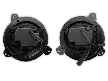 Raxiom 18-22 Jeep Wrangler JL/JT Axial 9-Inch LED Headlights w/RGB Halo- Blk Housing (Clear Lens) J142668 J142668 Photo - Close Up