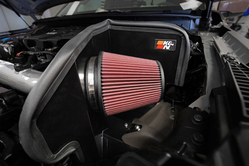 K&N Engineering K&N 2022 Nissan Frontier V6 3.8LPerformance Air Intake System 77-6018KC 77-6018KC Photo - Mounted
