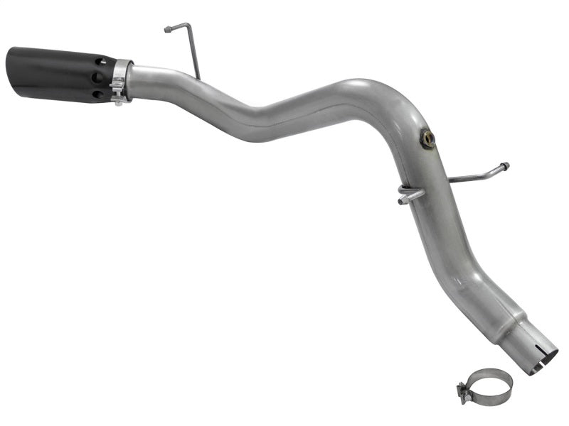 aFe Large Bore-HD 3-1/2in 409 Stainless Steel DPF-Back Exhaust System w/Bl 49-44064-B Photo - Unmounted