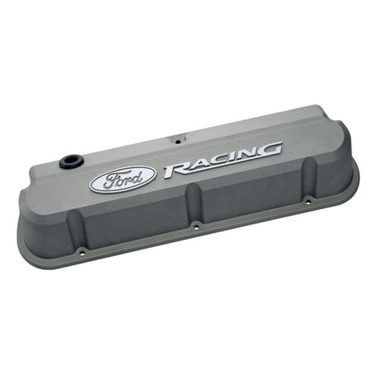 Ford Slant Edge Valve Cover Set w/Ford Racing Logo FRD302-137 302-137 Photo - Primary