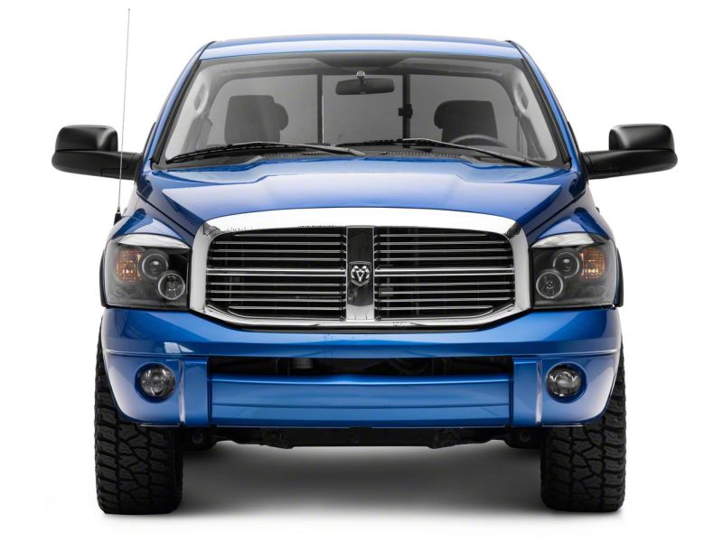 Raxiom 06-08 Dodge RAM 1500 LED Halo Projector Headlights- Blk Housing (Clear Lens) R110149 R110149 Photo - Close Up