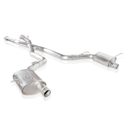 Stainless Works 2018 Jeep TrackHawk 6.2L 3in Catback System X-Pipe Turbo S-Tube Muffler Stock Exit JEEP1862CB-S JEEP1862CB-S Photo - Primary