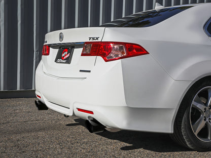 aFe 09-14 Acura TSX L4 2.4L Takeda 2-1/2in To 2-1/4in 304 SS Cat-Back Exhaust System w/ Black Tip 49-36629-B 49-36629-B Photo - Mounted