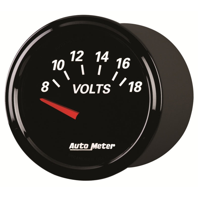 Autometer Designer Black II Series; Voltmeter Gauge; Electri 1293 User 3