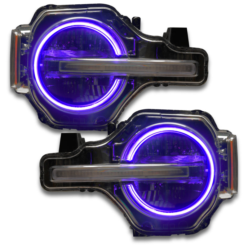 ORACLE Lighting Oracle 2021 Ford Bronco DRL Upgrade w/ Halo Kit - ColorSHIFT w/ No Controller 1468-334 1468-334 User 7