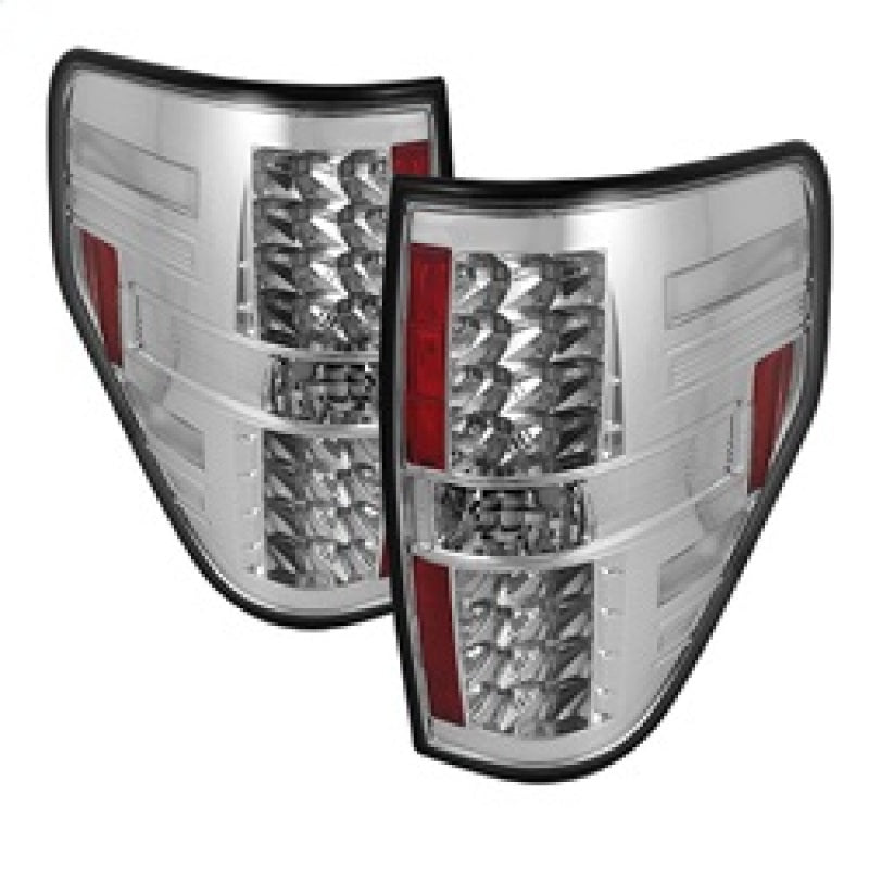 Spyder Ford F150 09-14 LED Tail Lights Chrome ALT-YD-FF15009-LED-C 5008404 5008404 Photo - Primary