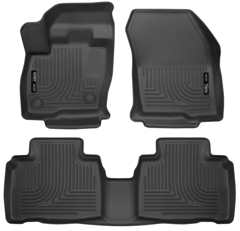 Husky Liners 2015 Ford Edge WeatherBeater Front & 2nd Row Combo Black Floor Liners 98781 Photo - Primary