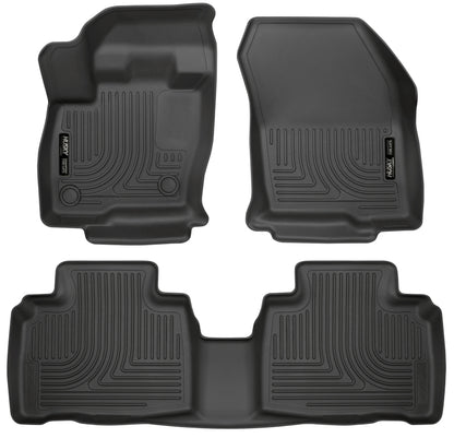 Husky Liners 2015 Ford Edge WeatherBeater Front & 2nd Row Combo Black Floor Liners 98781 Photo - Primary