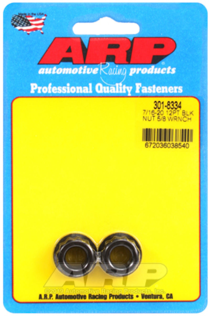 ARP 7/16-20 5/8 Socket 12 pt Nut Kit 301-8334 User 1