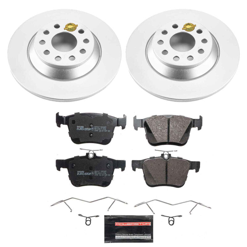 Power Stop 16-20 Audi TT Quattro Rear Euro-Stop Brake Kit ESK7176 ESK7176 Photo - Primary
