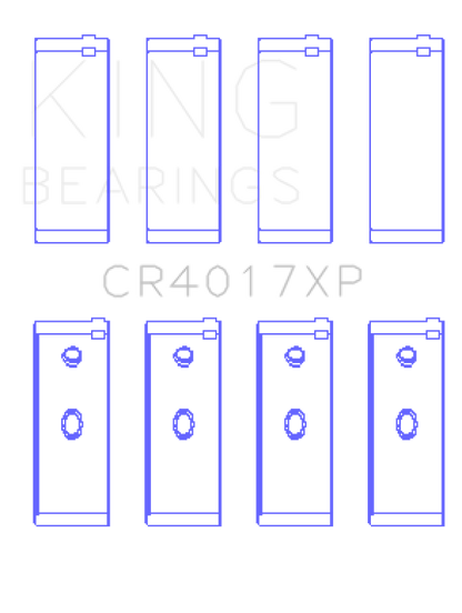 King Engine Bearings King Opel 1.6L/1.8L/2.0L/2.4L (Size .026) Connecting Rod Bearings (Set of 4) CR4017XP.026 CR4017XP.026 Photo - Primary