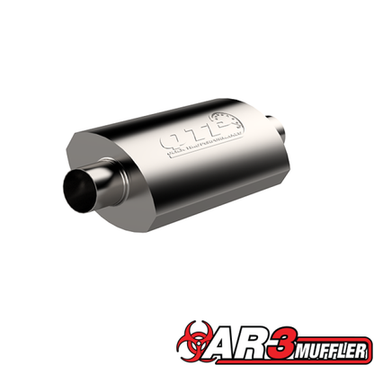 QTP 2.5in Weld-On 304SS AR3 Muffler 12250 12250 Photo - Primary