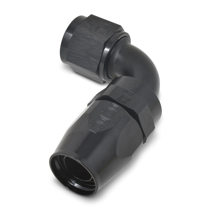 Russell Performance -12 AN Black 90 Degree Full Flow Hose End 610195 610195 Photo - out of package