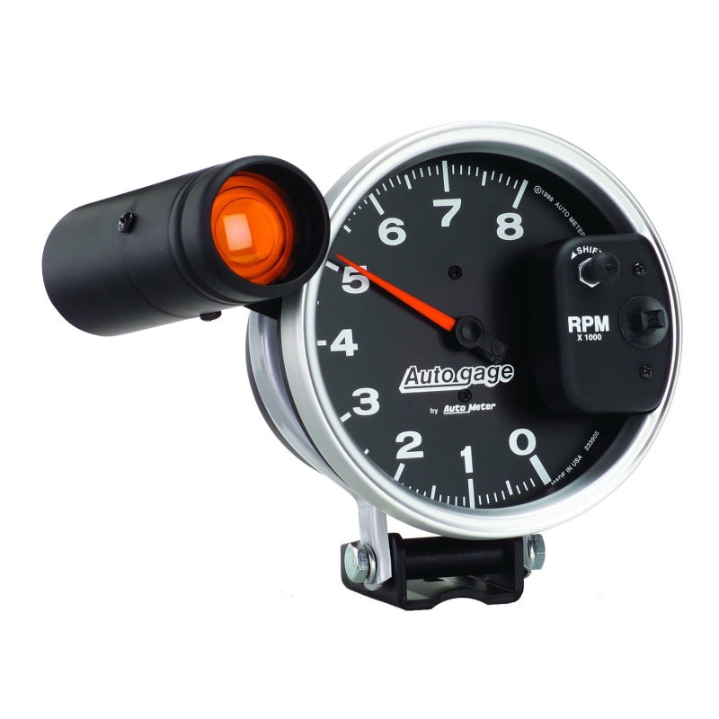 Autometer 5" Tachometer Gauge, 8K RPM, Pedestal W/ Ext. Shift-Lite, Black 233905 User 3